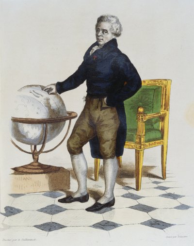 Pierre-Simon (1747-1825) Markies de Laplace, gegraveerd door Delaistre door Armand Guilleminot